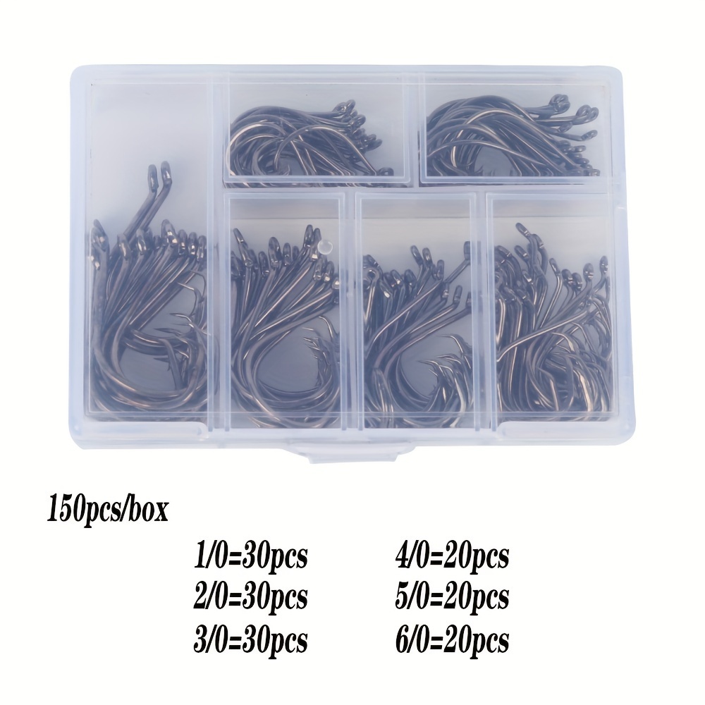 Circle Barbed Octopus Hooks High Carbon Steel Offset Hooks - Temu