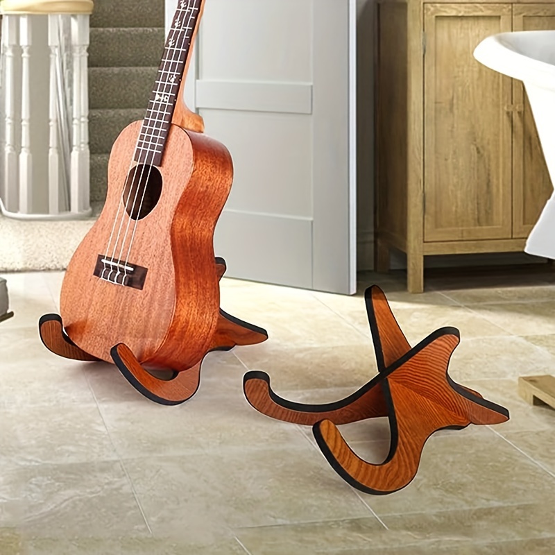 Universal Acoustic Guitar Electric Bass Wood Guitar Stand Holder