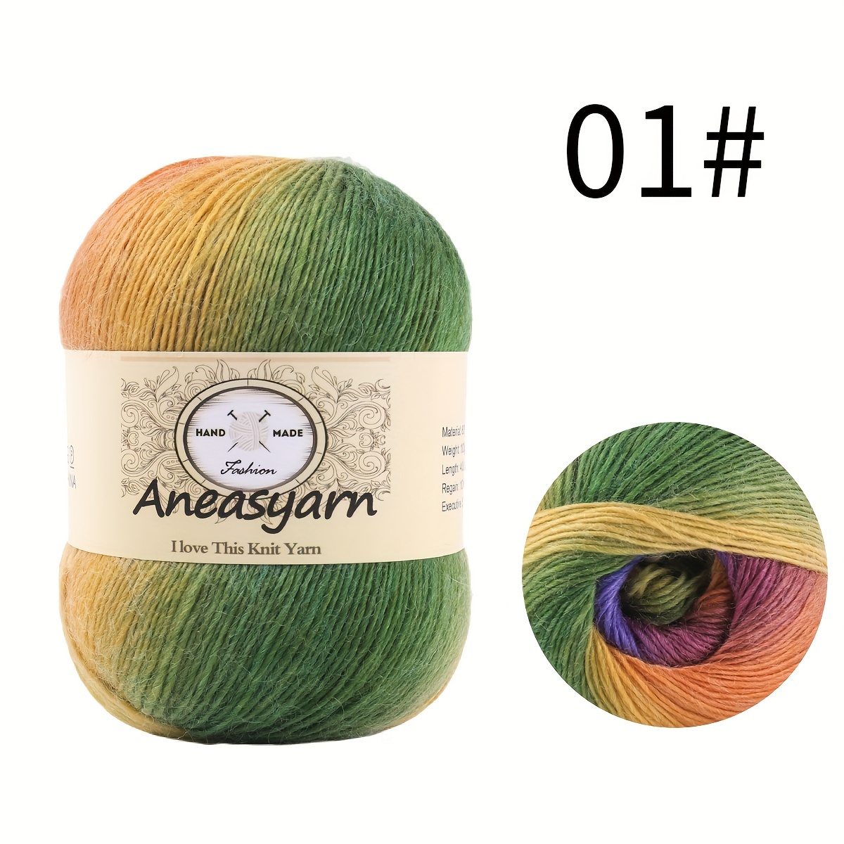 Wool Yarn Rainbow Line Yarn For Crocheting Knitting T shirts - Temu