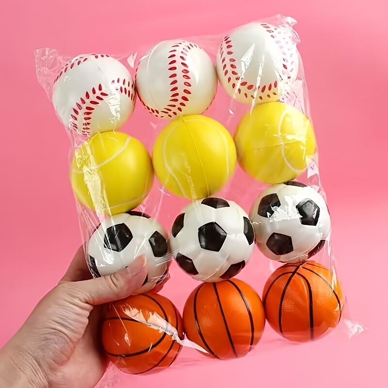 Pelota de estrés deportiva, mini pelota de fútbol de espuma, pelotas  deportivas de espuma para recompensas de carnaval, bolsas de fiesta para  regalos