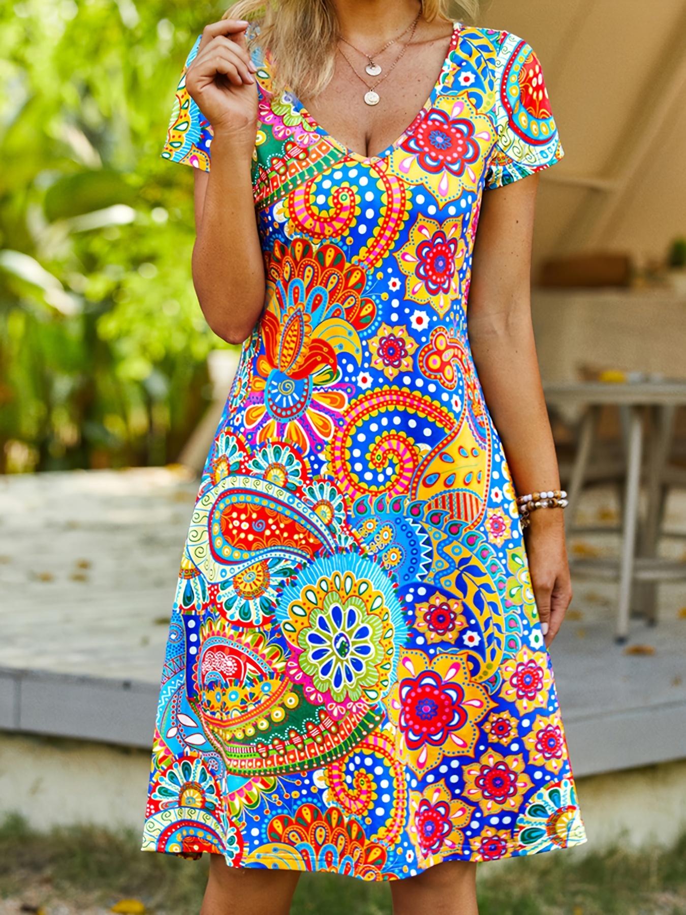 Cami Dress for Summer Tiered Sundress Boho Layered Tent Dress for Women  Teen Girl Sleeveless Short Babydoll Dress 