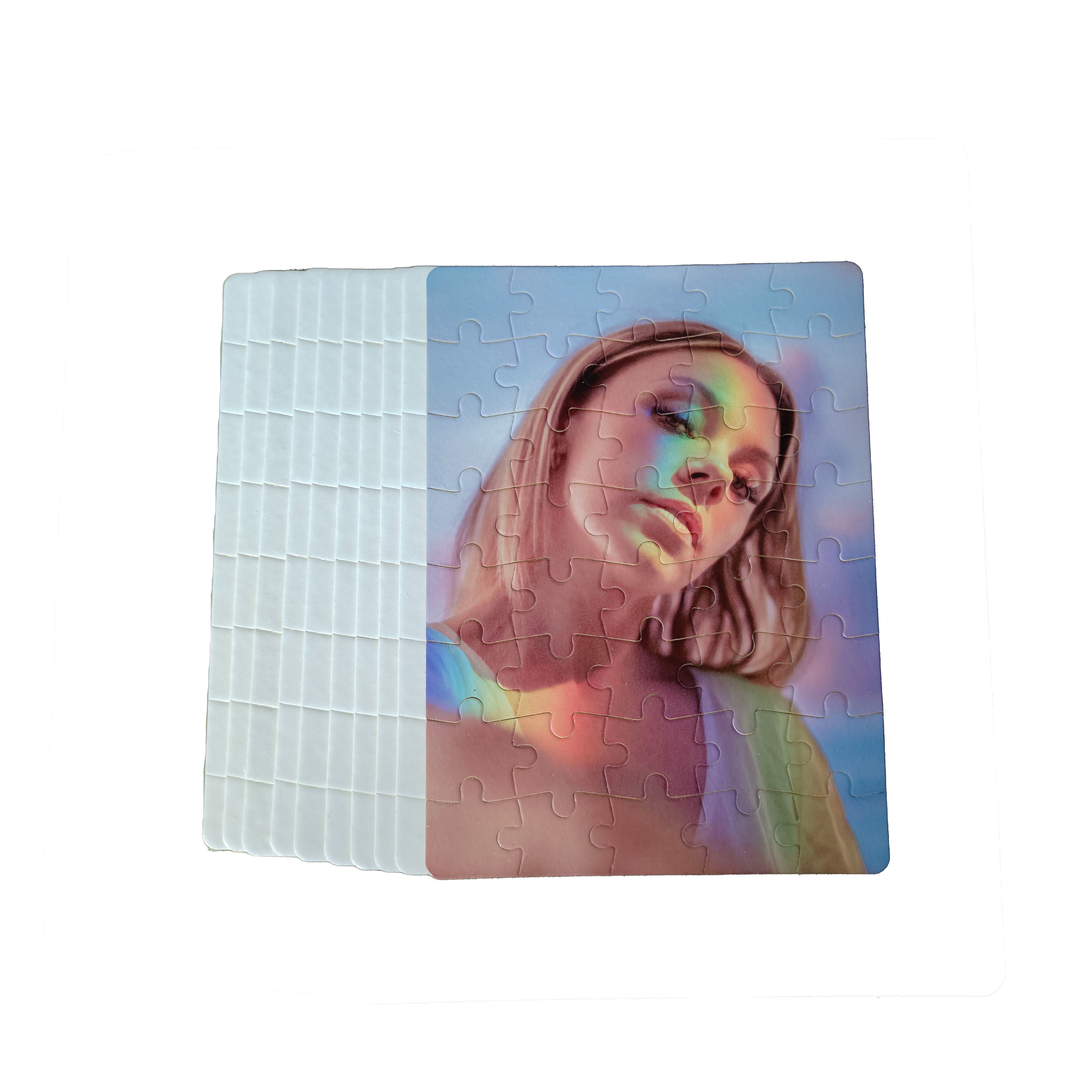 Create Unique DIY Crafts with 10 Sets of Sublimation Puzzle Blanks - 120 &  80 Slices for Heat Press Transfer!