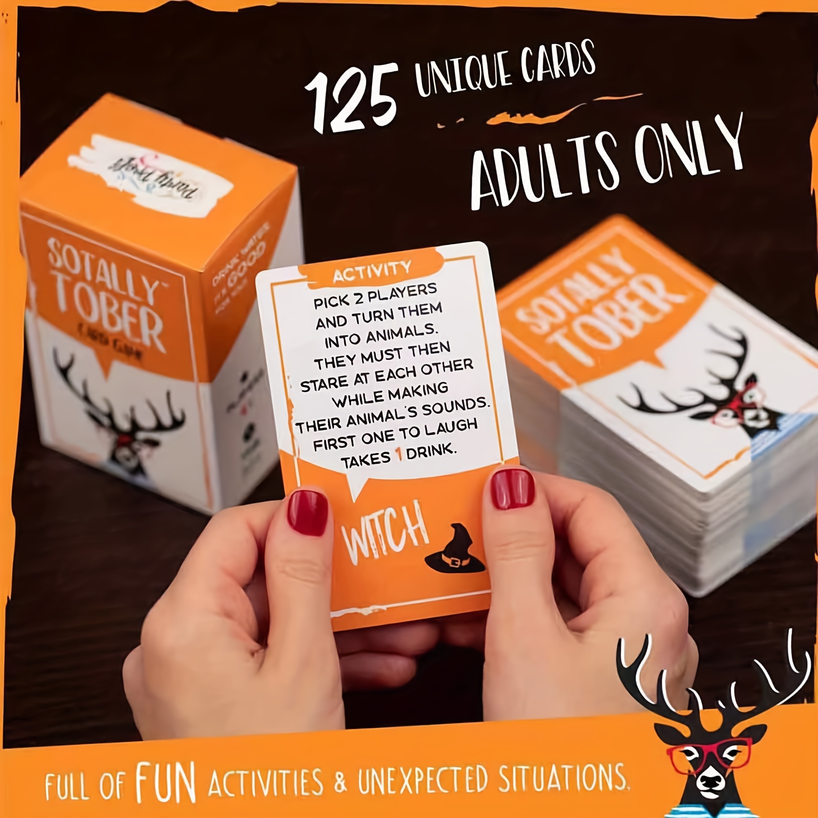 Jeu de cartes amusant pour adulte – Jeux de fête hilarants – Idéal pour les  soirées amusantes entre amis, étudiants, fêtes et pré-boissons