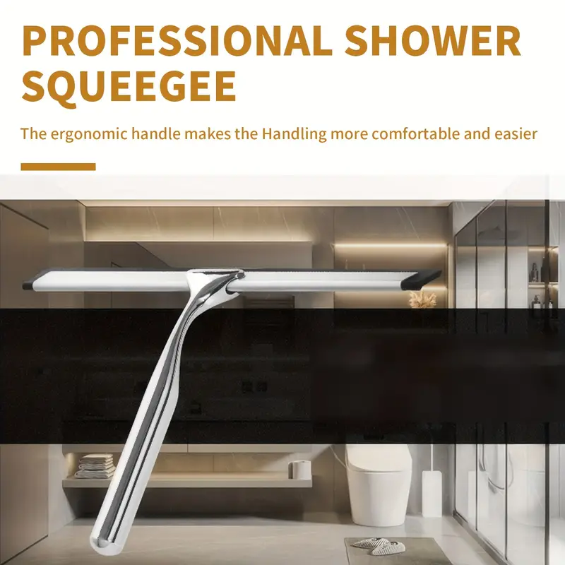 Shower Squeegee For Glass Door 304 Stainless Steel Window - Temu United  Arab Emirates
