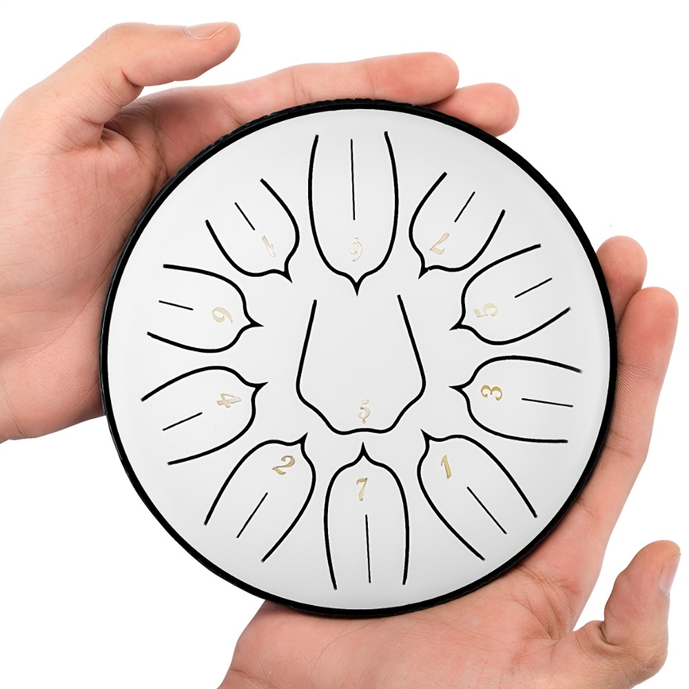 Hluru 11 Tone Mini Steel Tongue Drum 6 Pouces Ethereal Drum - Temu