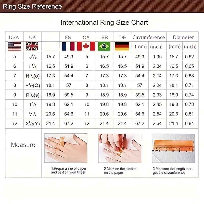Every Ring Size Chart for Men and Best Men's Ring Size Rules – Azuro  Republic