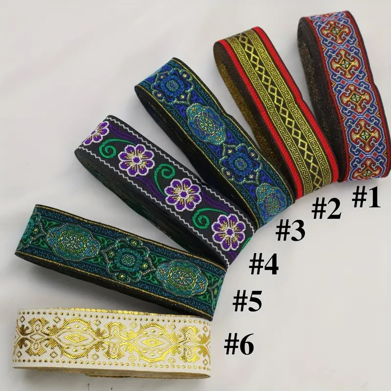 Embroidered Ethnic Lace Trim Ribbons Sewing Crafts Garments Bag