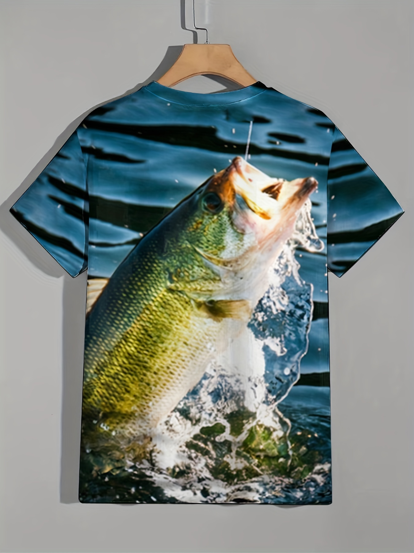 Camiseta Estampado 3d Pesca Hombre Camiseta Transpirable - Temu Chile