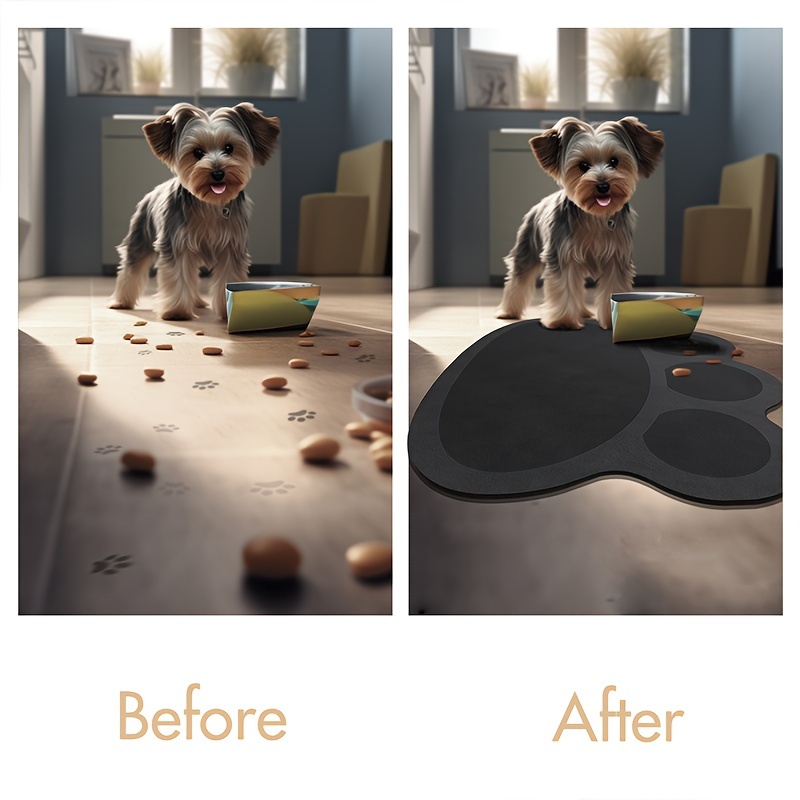 Pet Floor Mat Dog Feeding Mat Waterproof Oil Proof Pu - Temu