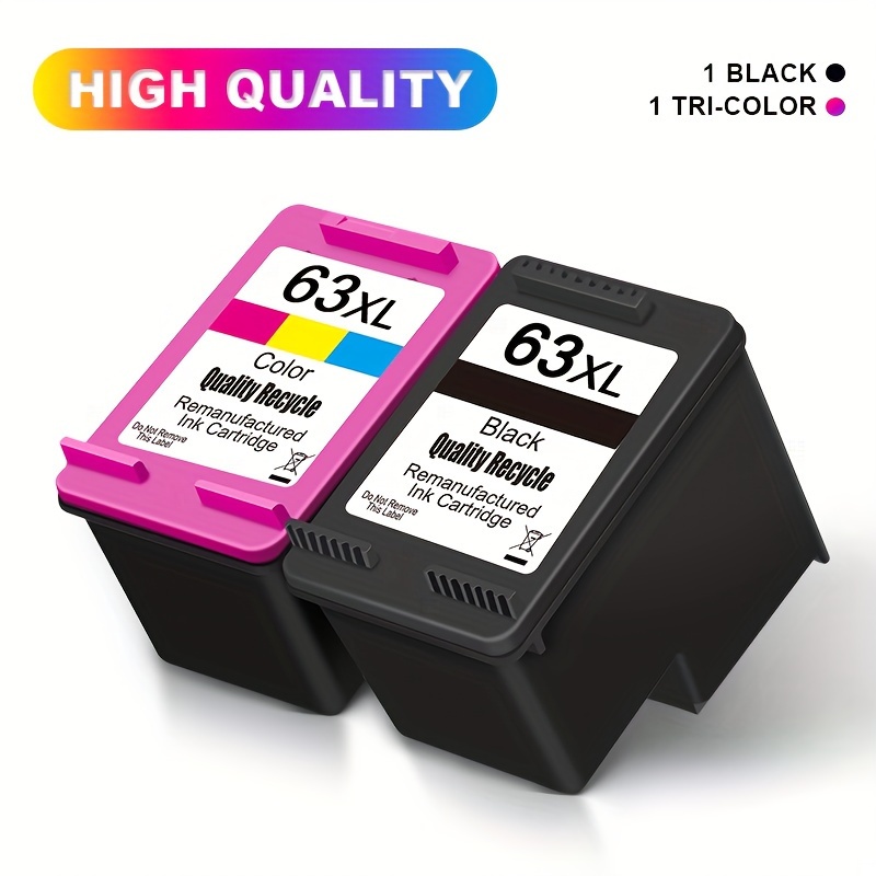63xl High Capacity Black / Tricolor Ink Cartridge For - Temu