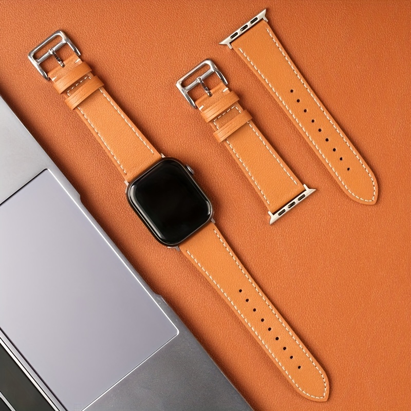Bracelete em couro para relógio Apple Watch