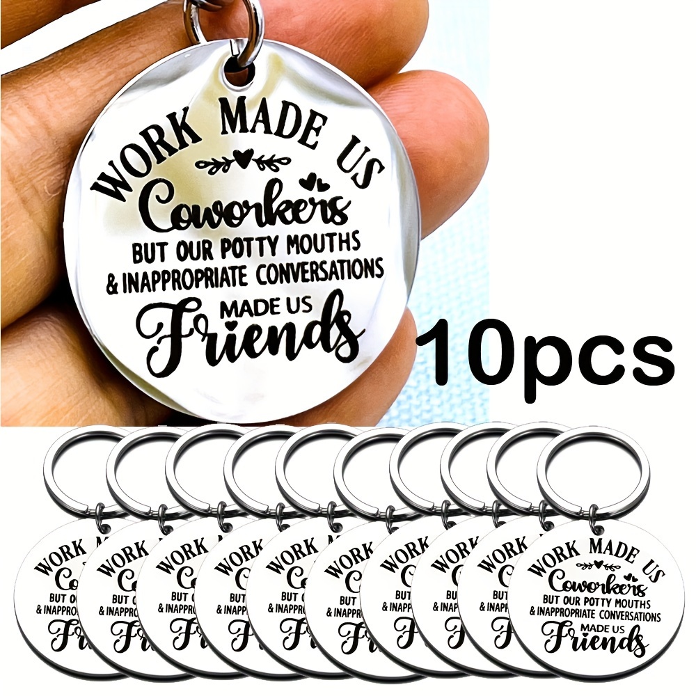 Yobent Appreciation Gifts for Coworker, Christmas Gifts for Coworker, Employee Thank You Keychain Bulk, Adult Unisex, Size: Medium, Silver