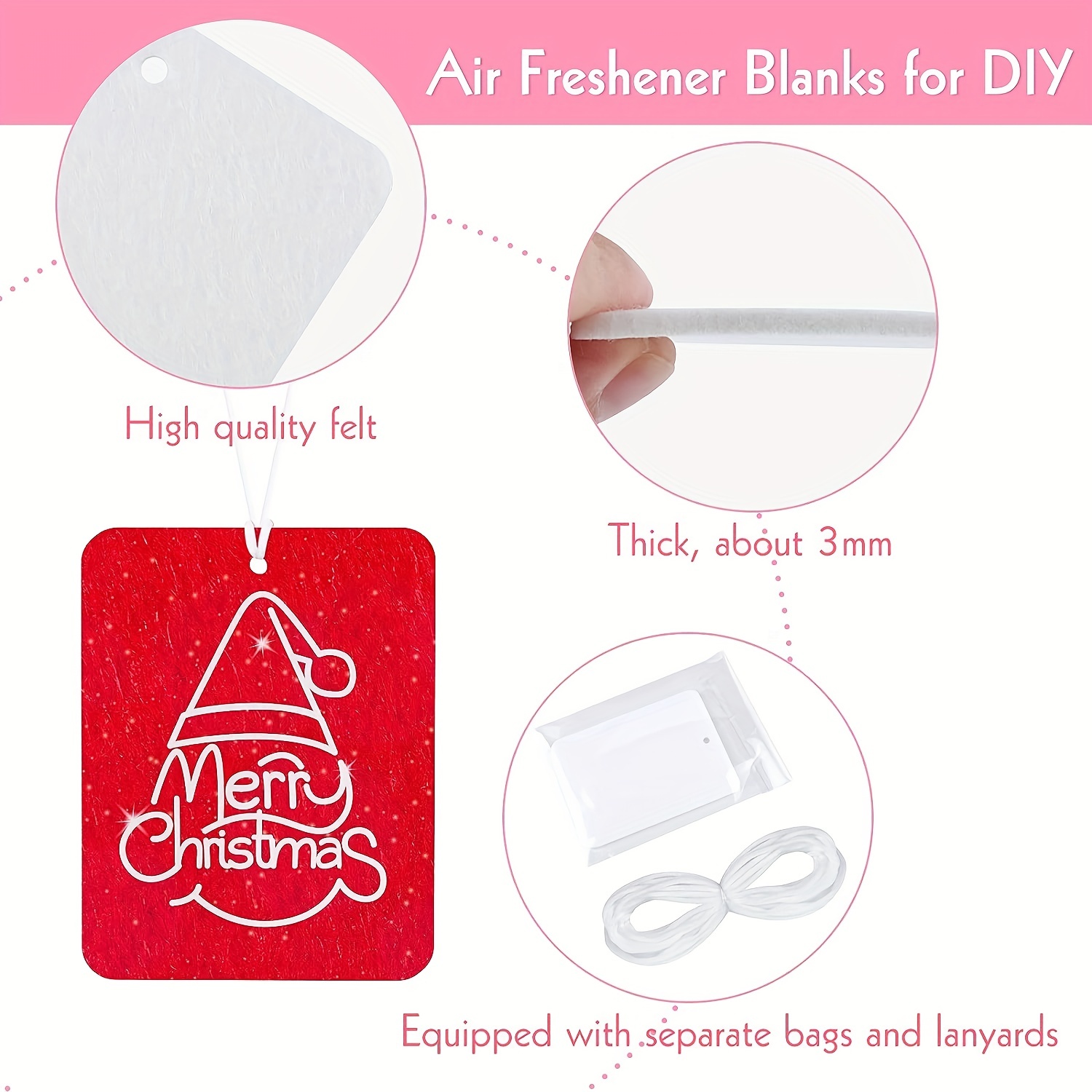 Sublimation Air Fresheners Blanks 4 Styles Air Freshener - Temu