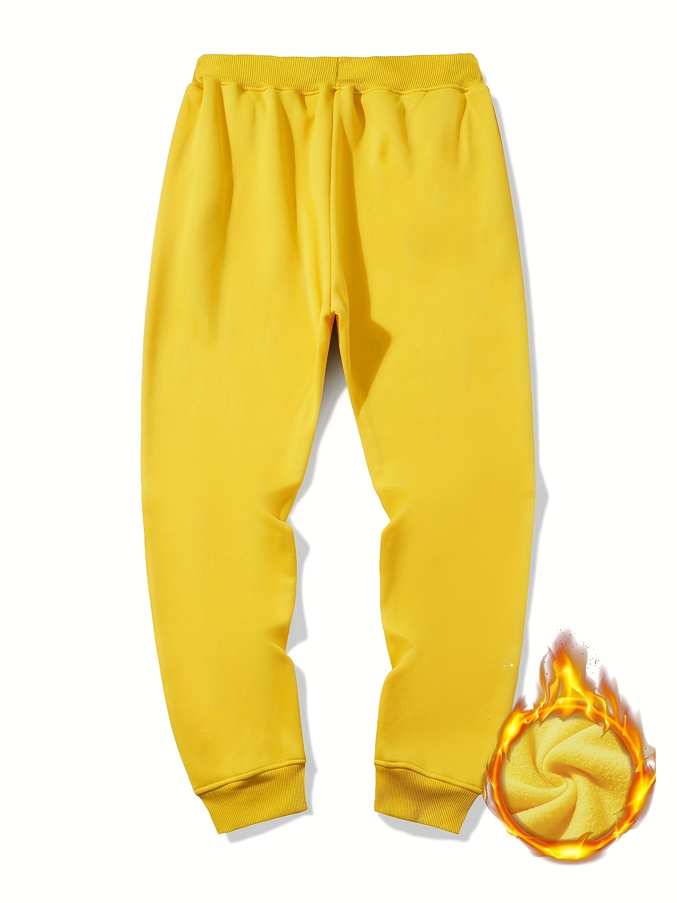 Men's Squirrel Print Fleece Sweatpants Drawstring Jogger Pants