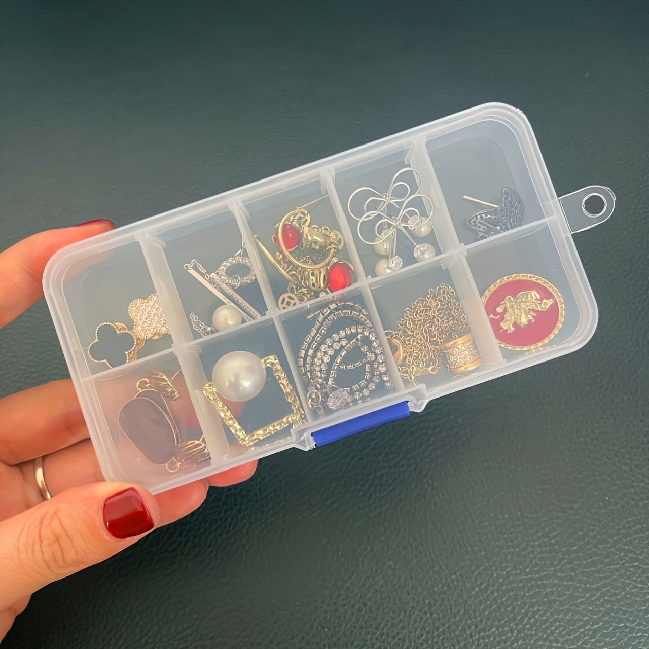 24 Compartments Organizer Box Plastic Jewelry Organizers - Temu