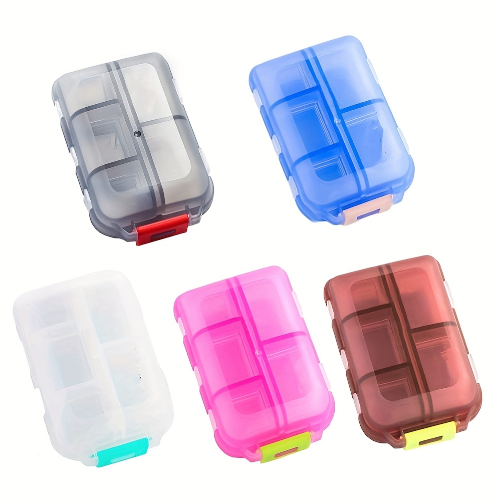 Portable Medicine Storage Box with 10 Compartments