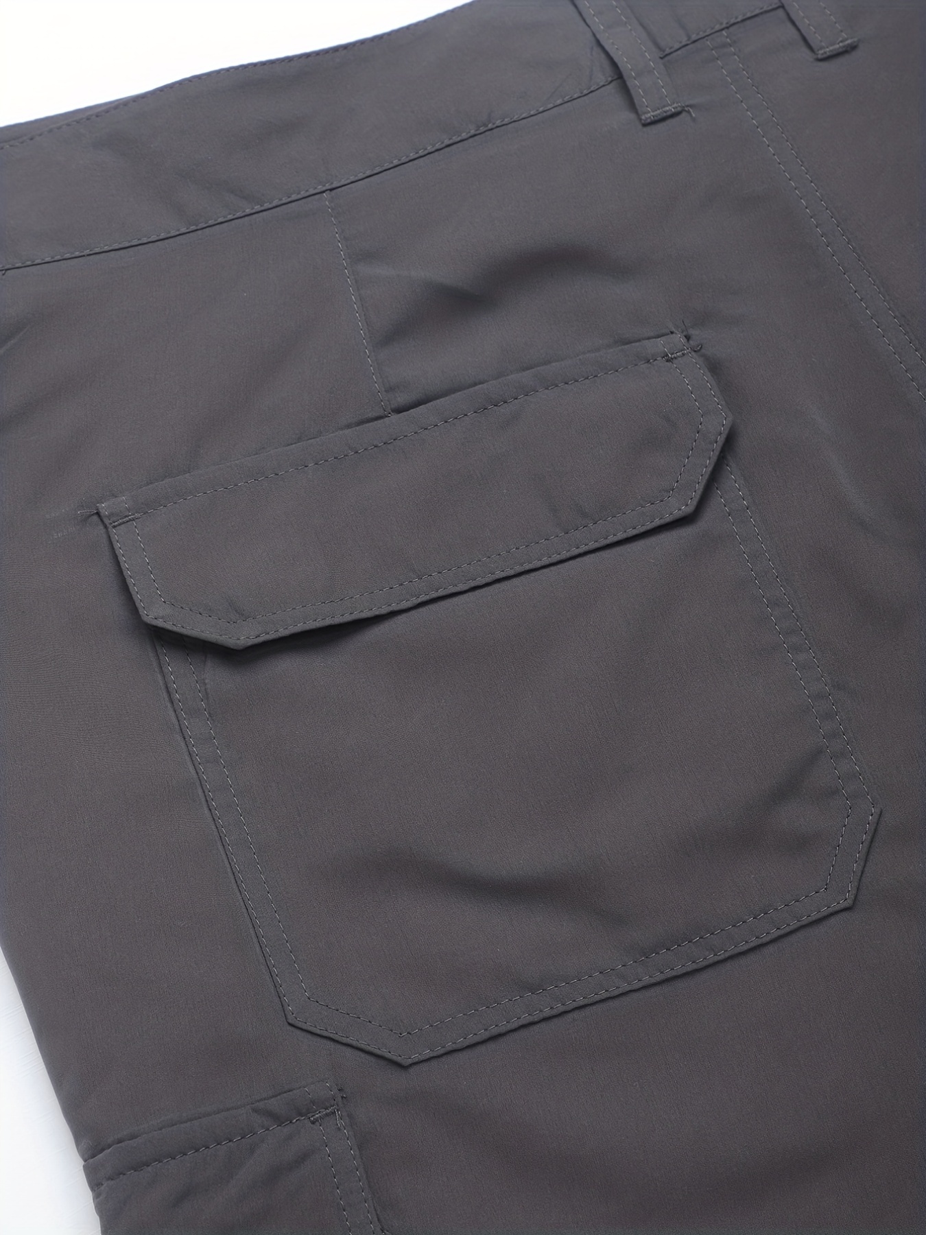 Men's Flap Pocket Cargo Shorts Summer Solid Color Ripstop - Temu