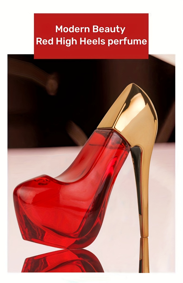 Heel shaped perfume online bottle