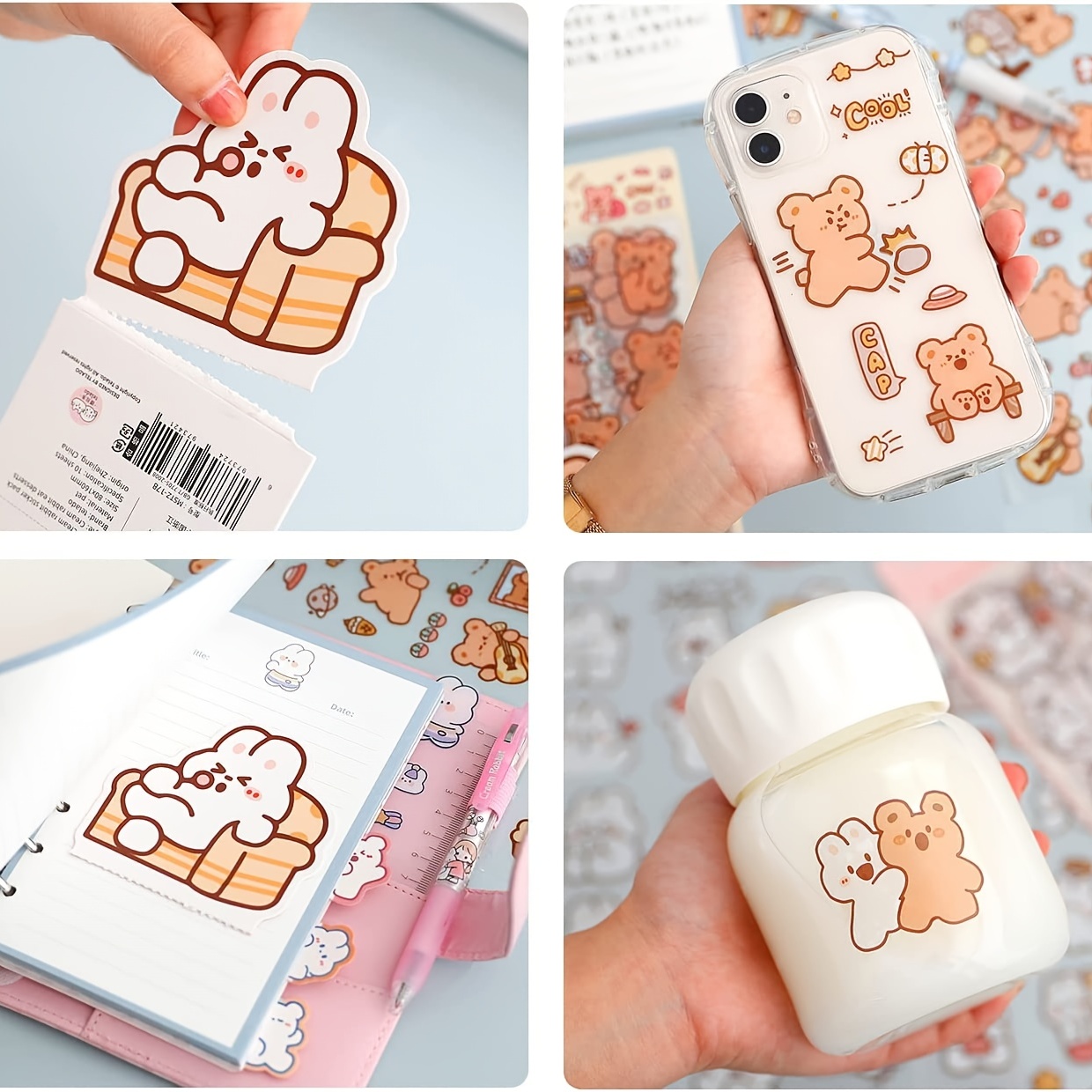 ToneGrip Stickers Box Set 300PCS Cute Stickers Cartoon Kawaii of Small Size  Decals for Decoration DIY Laptop Water Bottles Diary Hand Account
