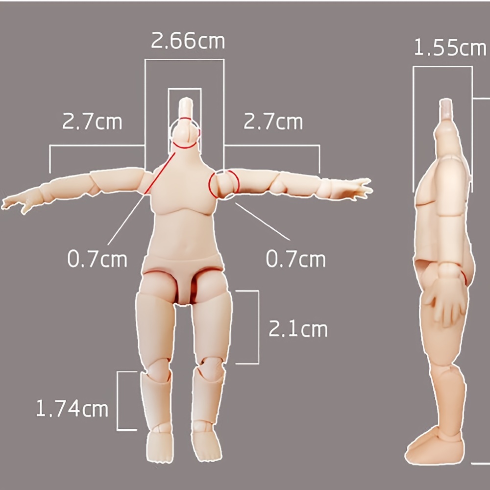 obitsu 11CM Doll toys YMY body suitable for GSC head ob11 BJD doll
