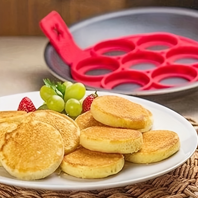 1pc Moules À Pancakes Antiadhésifs En Silicone Pour Œufs Frits
