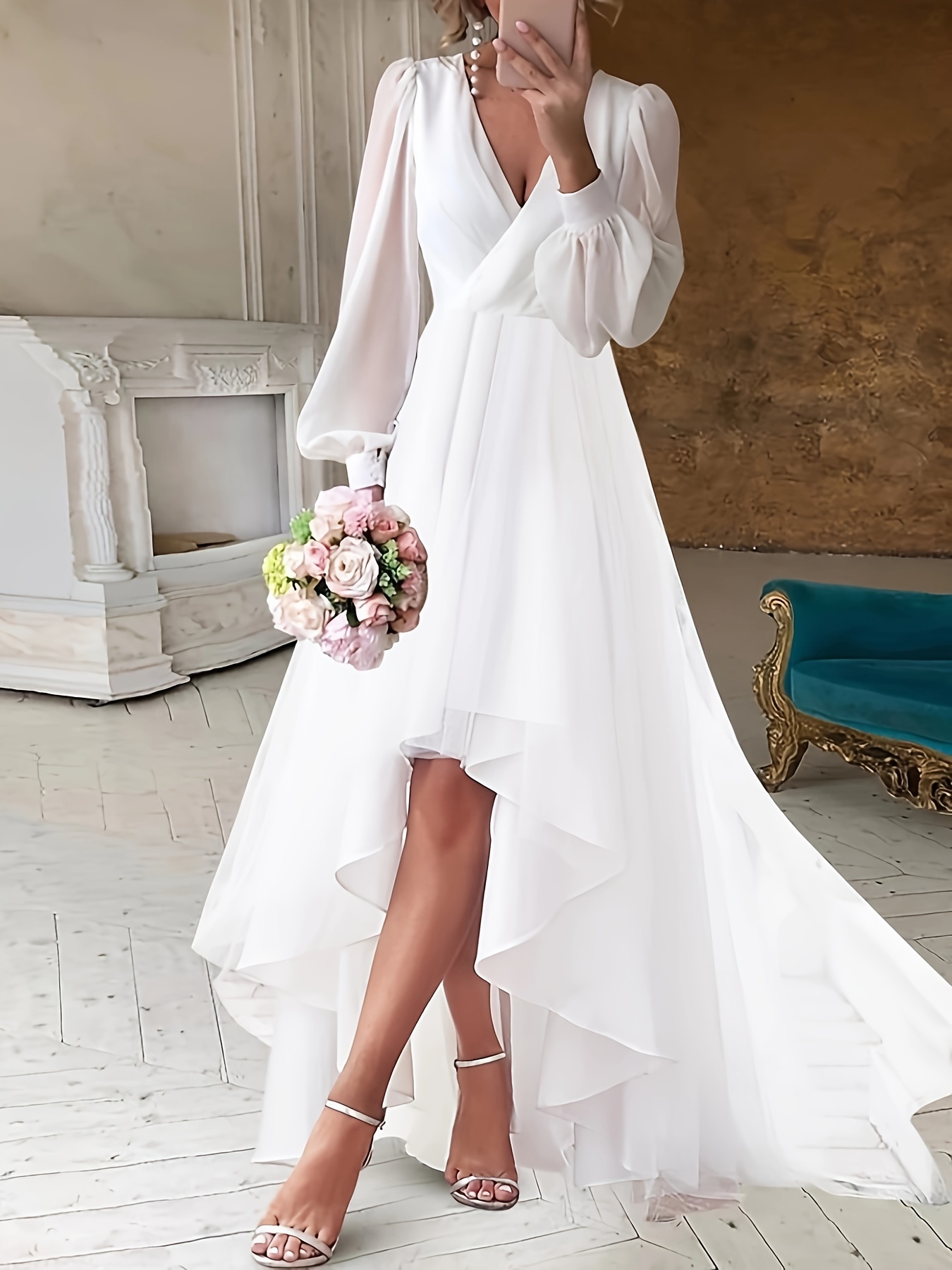 Wedding Dresses Women White - Temu
