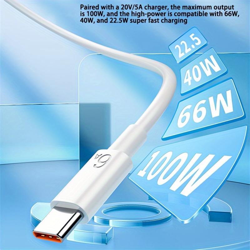 Original Xiaomi 6A Usb Type C Cable Charger 120w Turbo Tipo Fast Charging  For Mi 13 12 11 10 Pro ultra Poco x3 Redmi Note K50 40