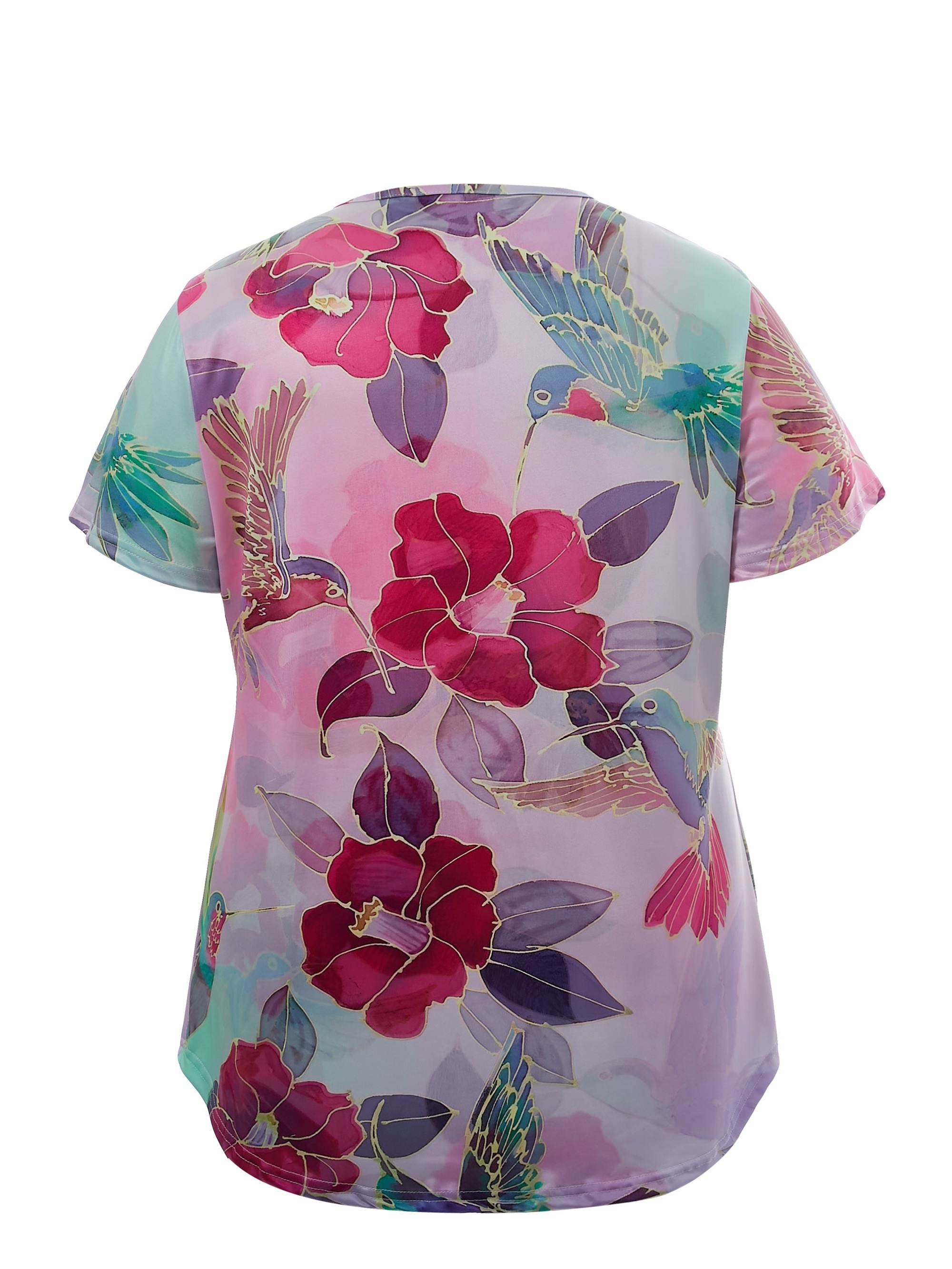 Blusa Feminina Plus Estampada