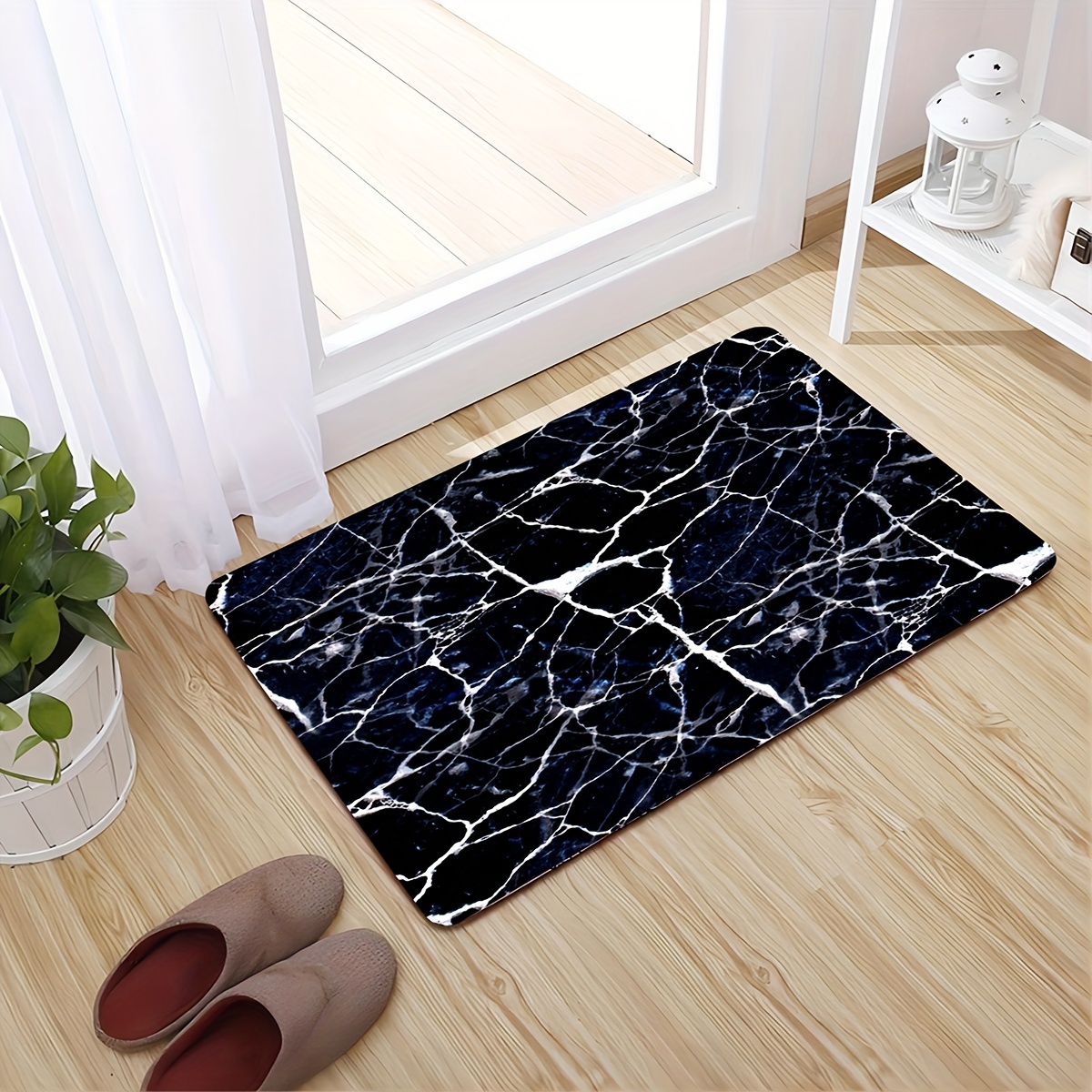 Cobblestone Patterned Bathroom Rug, 3d Big Feet Indoor Mat, Entrance Door  Mat, Carpet Non-slip Mat Indoor Mat - Temu