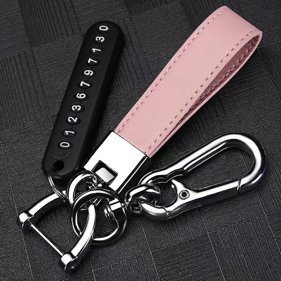 Wrist Lanyard Leather Polyester Wrist Strap For Men, Loss Proof Keychain  Lanyard For Men - Temu