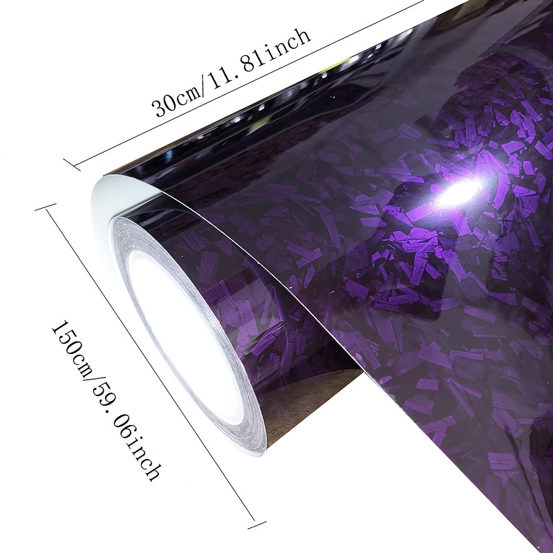 PET Liner Purple Forged Carbon Vinyl Film Mit Luftablassblasenfrei  Selbstklebend DIY Styling Autoaufkleber Aufkleber Wrapping