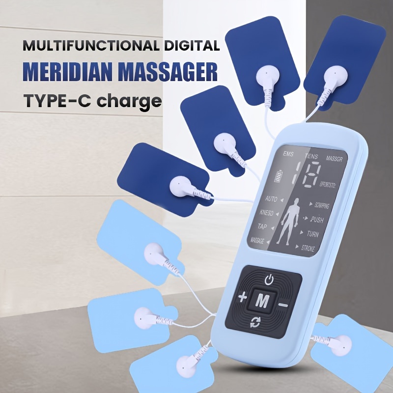 Tens Unit Muscle Stimulator, 8 Modes 15 Levels Of Strength Tens Machine  With Premium Electrode Pads - Temu