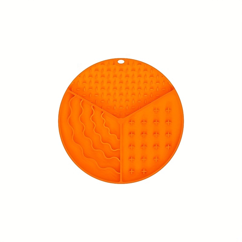 Round Pet Slow Feeder Mat Dog Licking Mat Washable Dog Food Plate Mat, Dog  Peanut Butter Lick Pad With Suction Cups - Temu