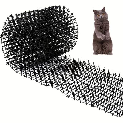 waterbestendig Rouwen Over instelling 12pcs Cat Scat Mat With Plastic Spikes Cat Deterrent Mats Scat Mat Includes  6 Ground Nails 6 Ties - Pet Supplies - Temu