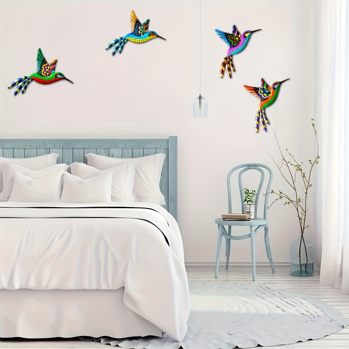 1pc Métal Colibri Mur Art Décoration Métal Coloré Oiseaux 3D Extérieur Abri  Mur Clôture Décoration Salon Terrasse Balcon, Décoration De Jardin - Temu  Belgium