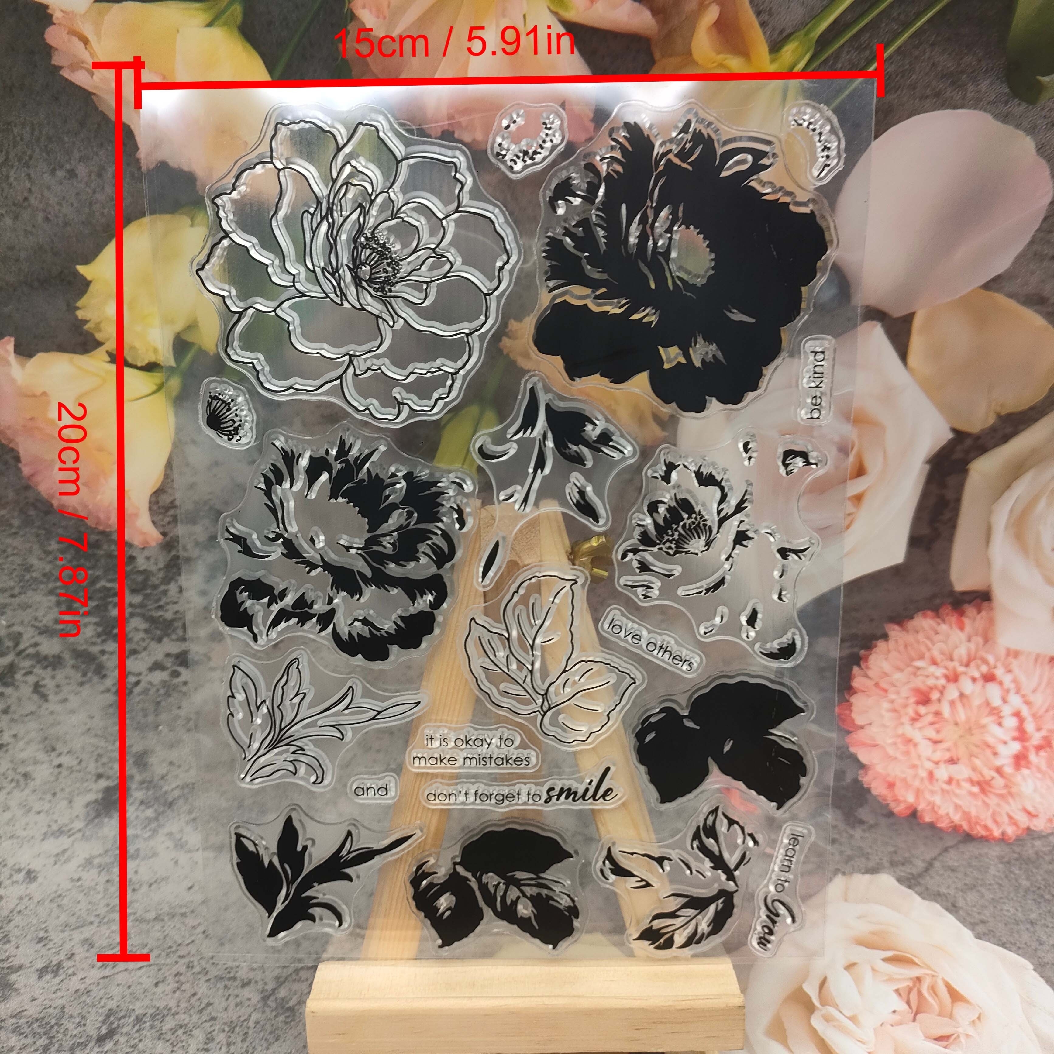 2023 New Flower Stamps Scrapbook Decoration Template Diy Greeting