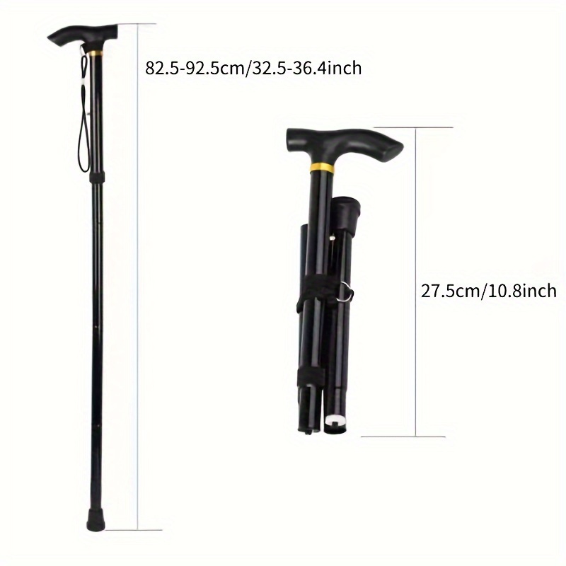Adjustable Folding Hiking Trekking Pole Lightweight Aluminum Alloy Stick