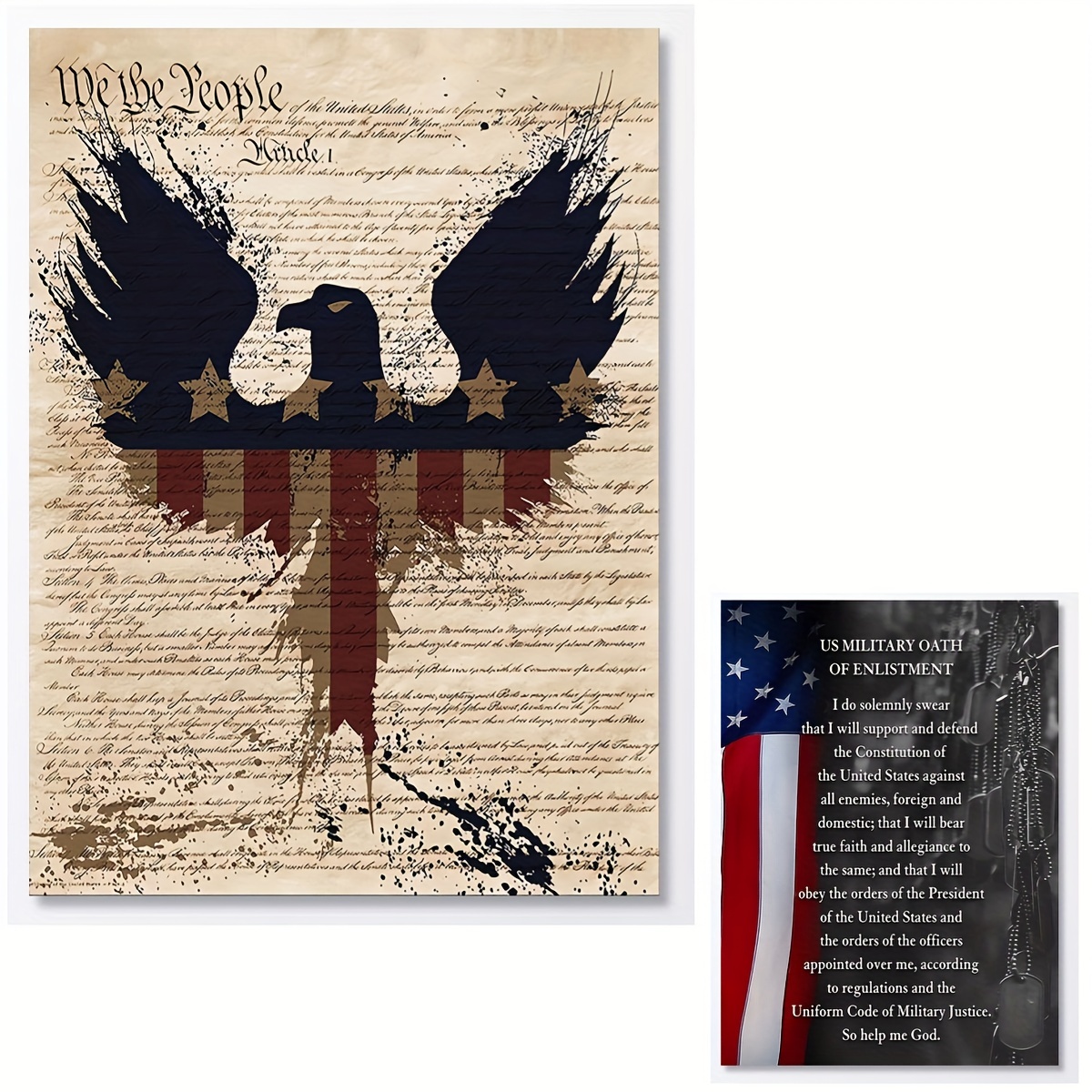 We The People US Constitution HD POSTER