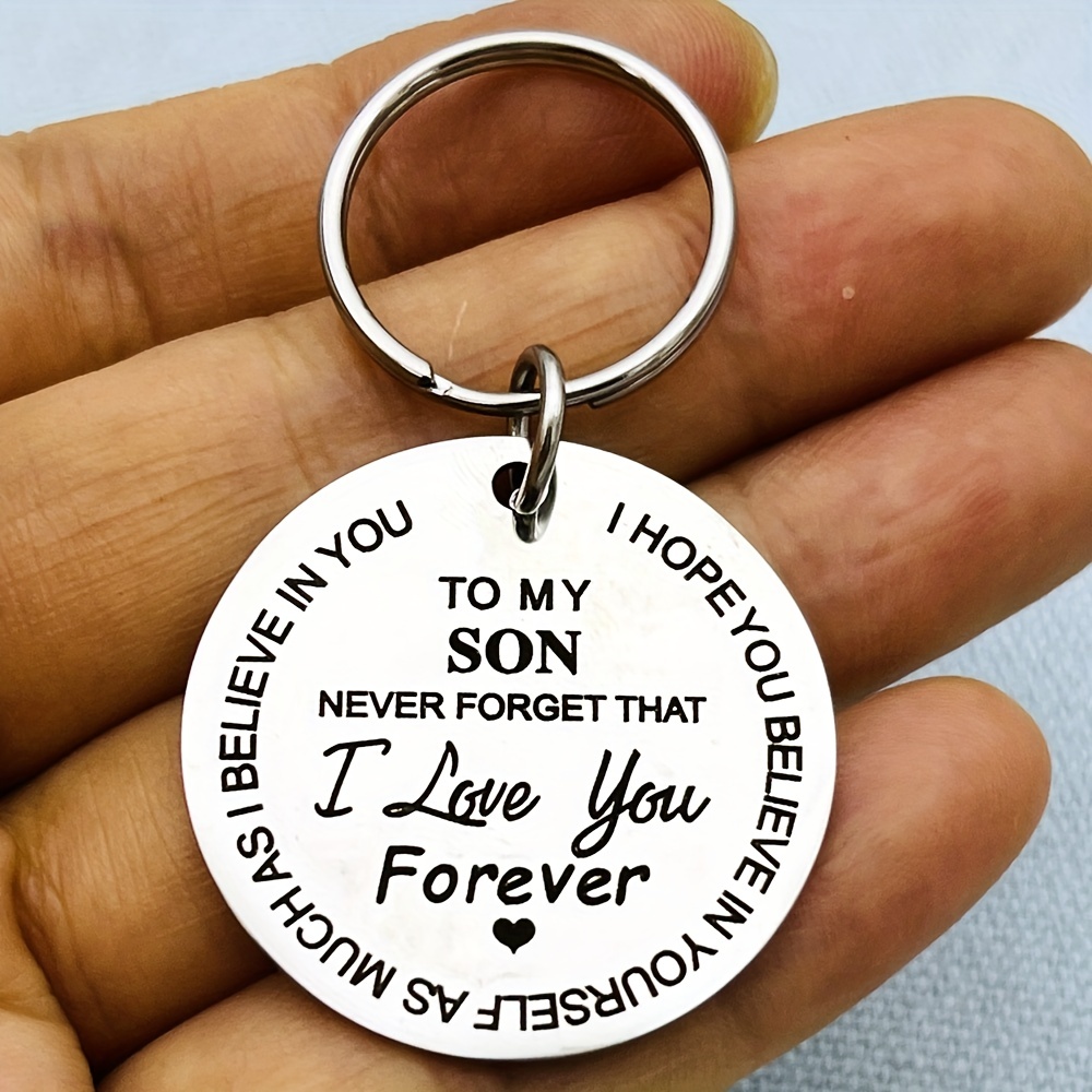 item picture keychain for my daughter from dad and mom an inspirational christmas present remember my   is eternal   birthdays and graduations