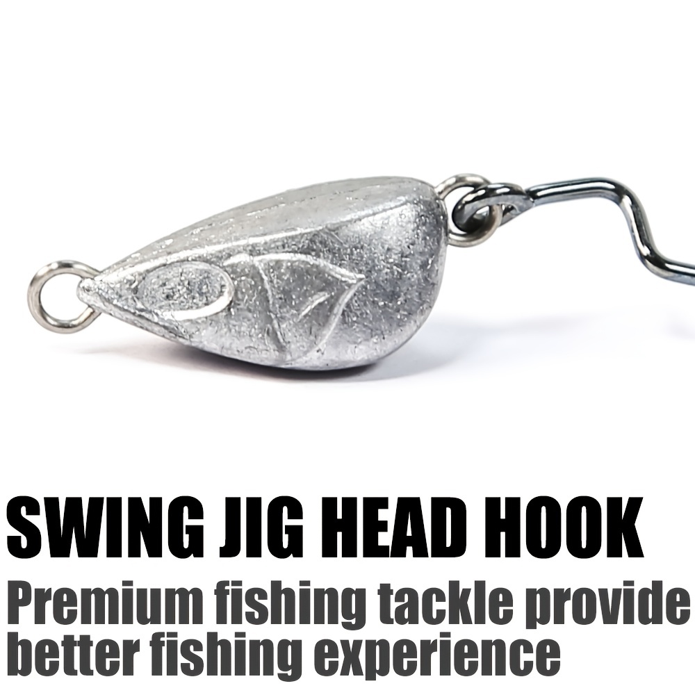 B u Lead Head Fishing Hooks Bullet Jig Head Hooks Slivery - Temu