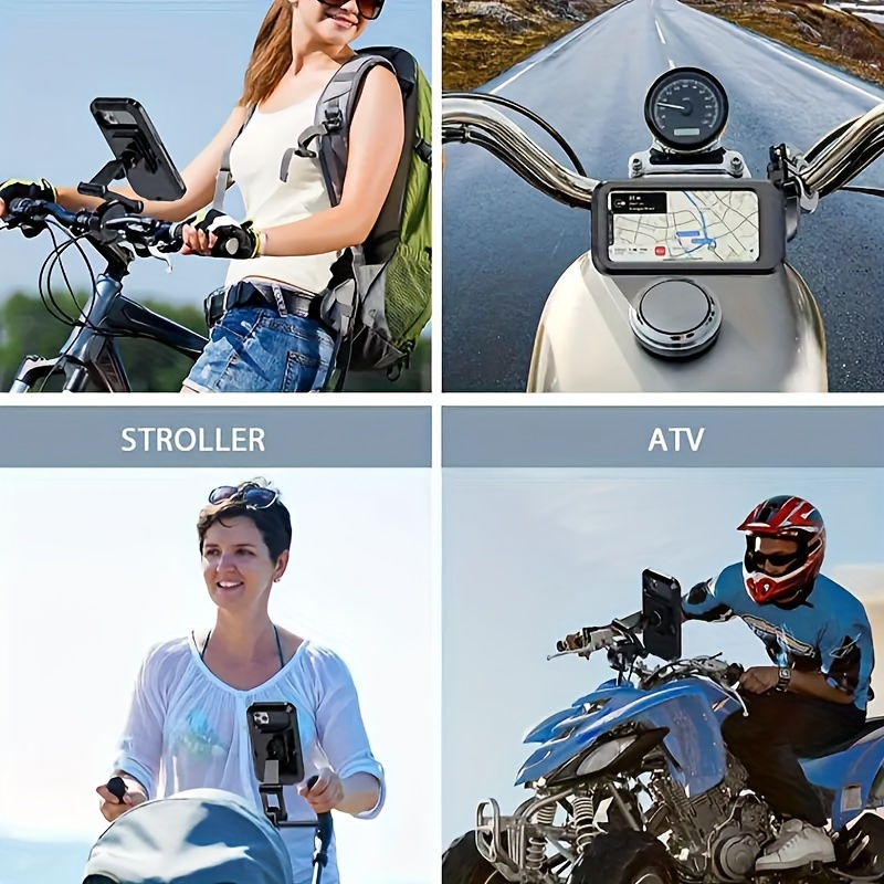 Support De Téléphone Étanche Pour Vélo Moto Rotation À 360