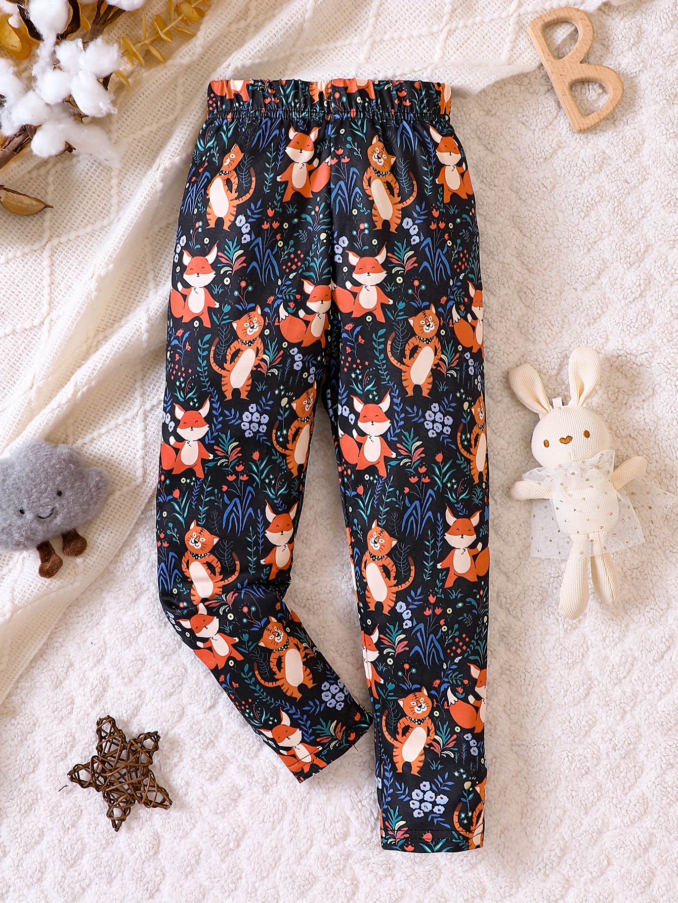 Girls hot sale fox leggings