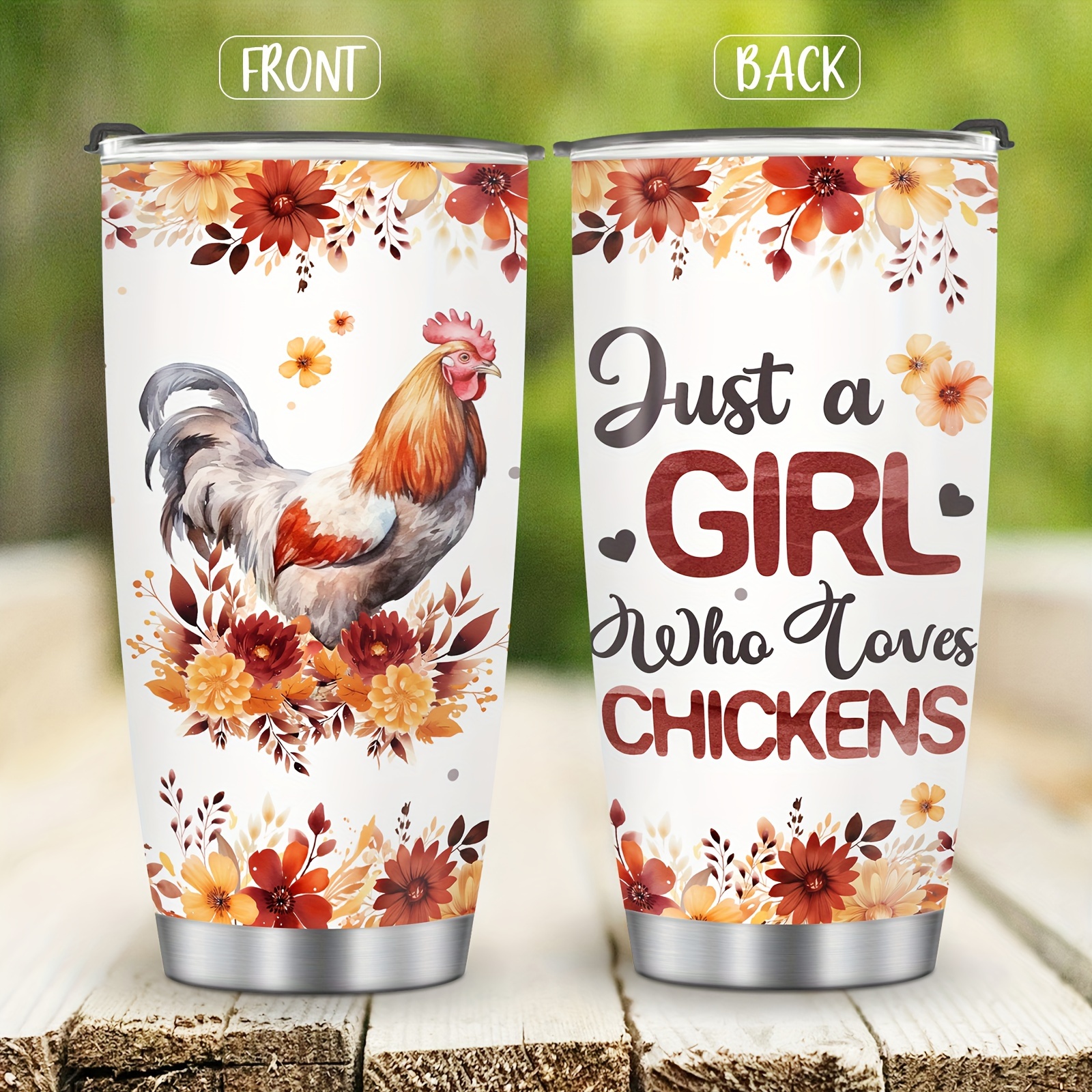 Rooster 20oz tumbler, Rooster tumbler accessories