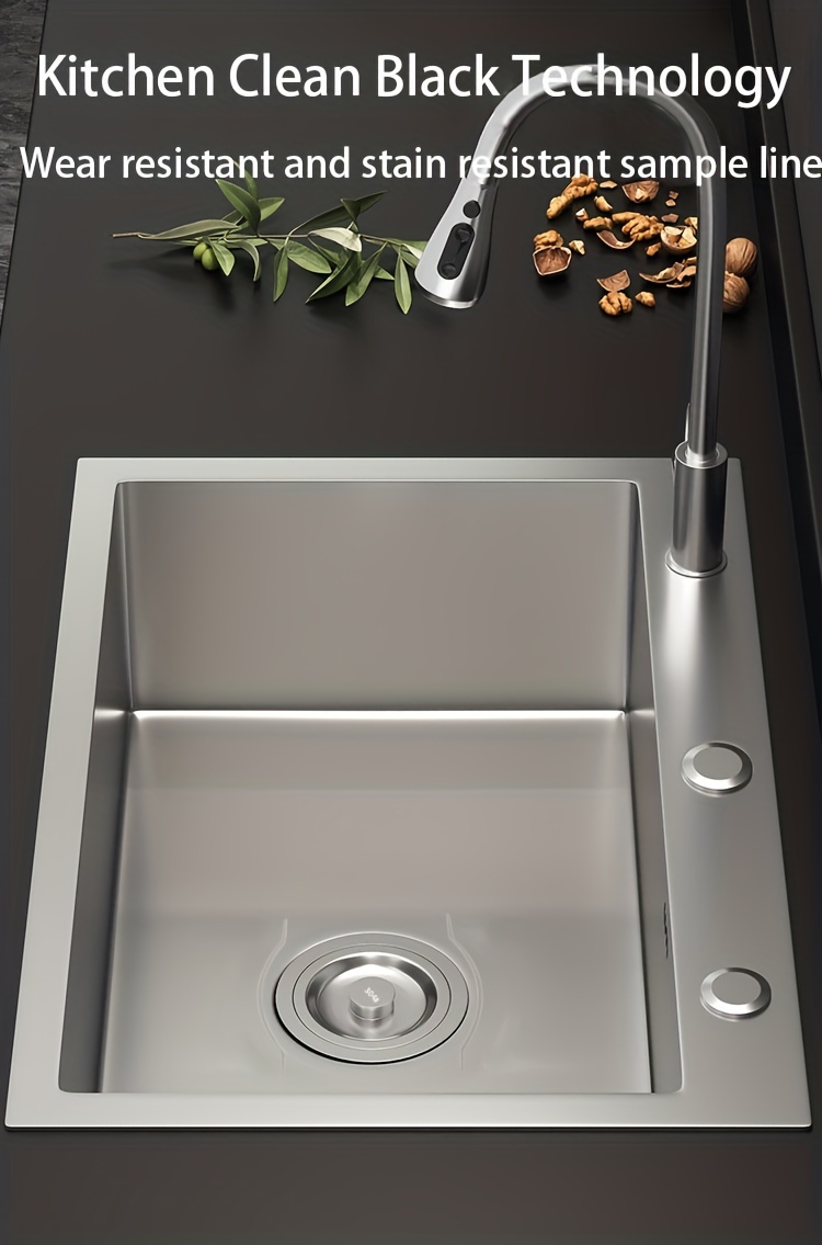 Pure Handmade Stainless Steel Sink Dish Washing Basin - Temu
