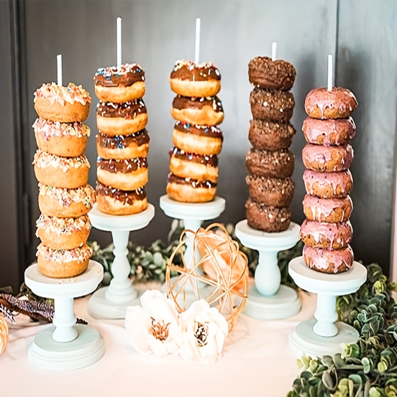 Juego de soporte alto para tartas de boda, 3 piezas de soporte pequeño de  metal con cristal de araña, soporte de pedestal dorado para tartas,  soportes