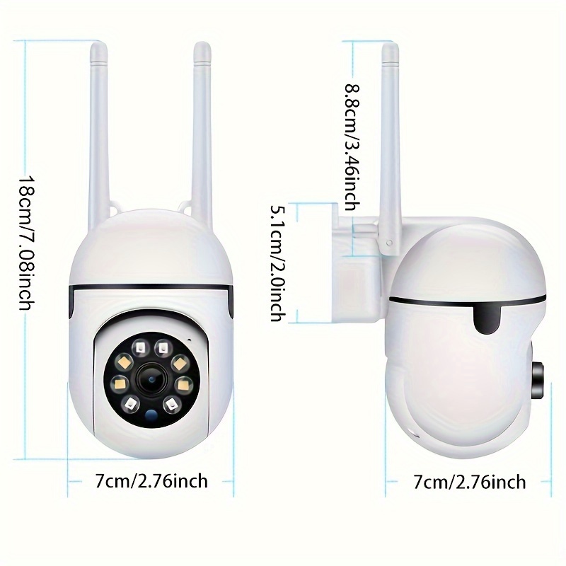 Cam With Color Night Vision Wireless 1080p Hd Indoor/outdoor - Temu