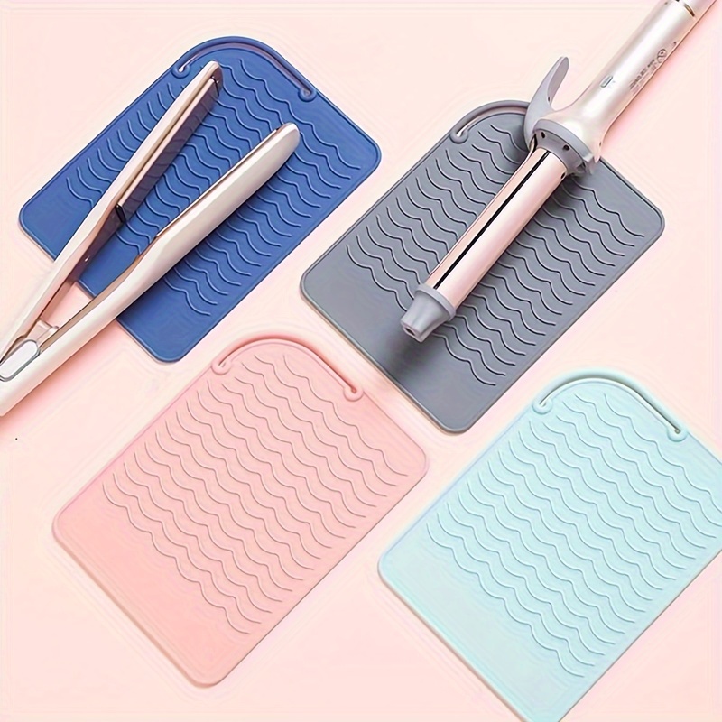 Silicone Heat Resistant Mat for Hair Straightener Multifunctional