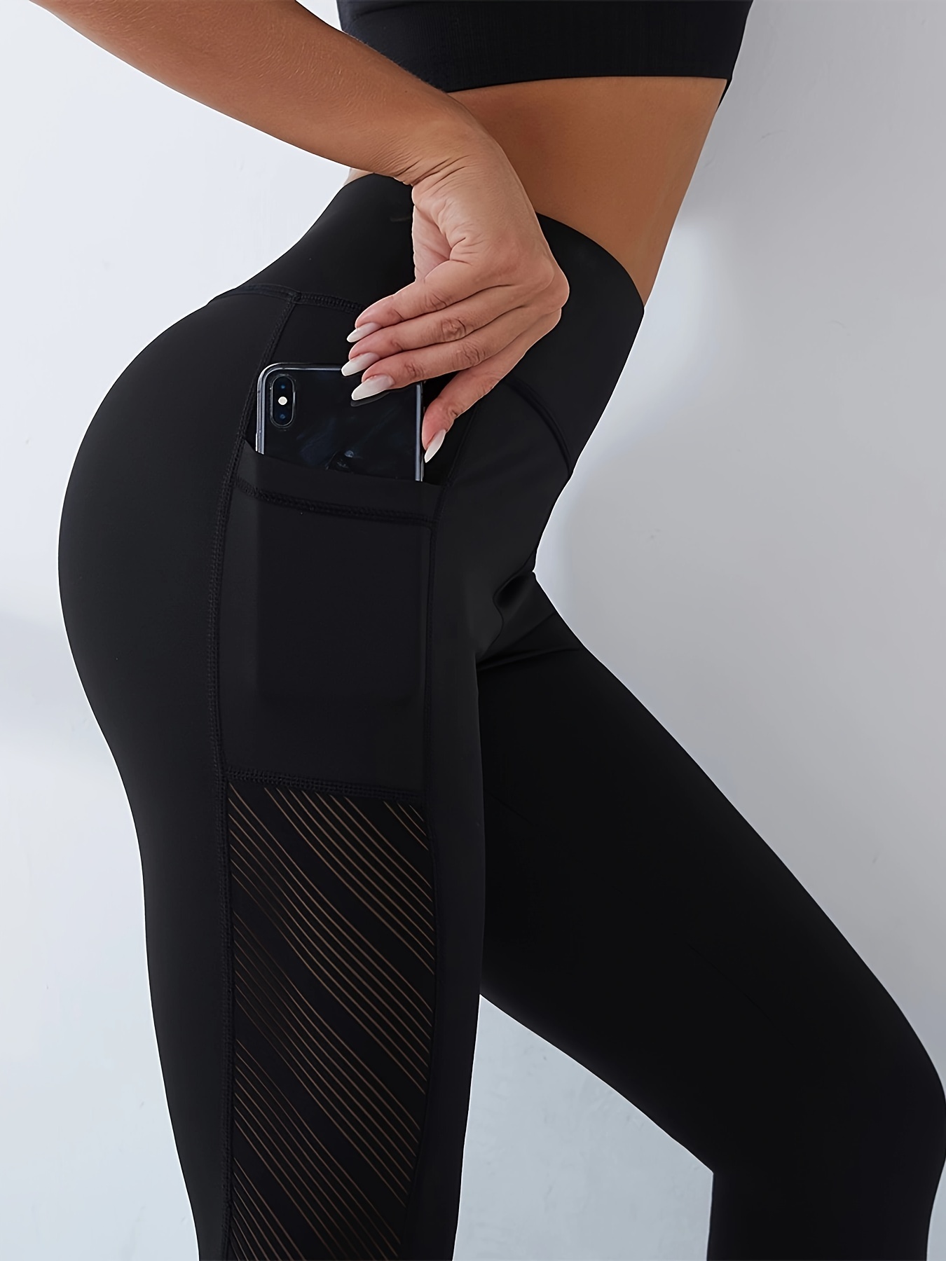 Women's High Waisted Sports Capri Leggings - Slim Fit, Elastic & Breathable  For Yoga & Running!