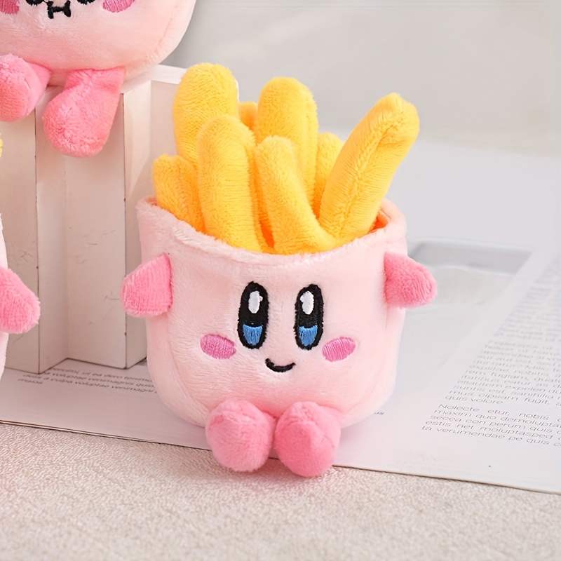 French Fries Plush Toy, Fun Food Plush Pillow, Cute Food Stuffed Animal Toy, Room Decor Holiday Birthday Gift For Kids Boys Girls 12 CM