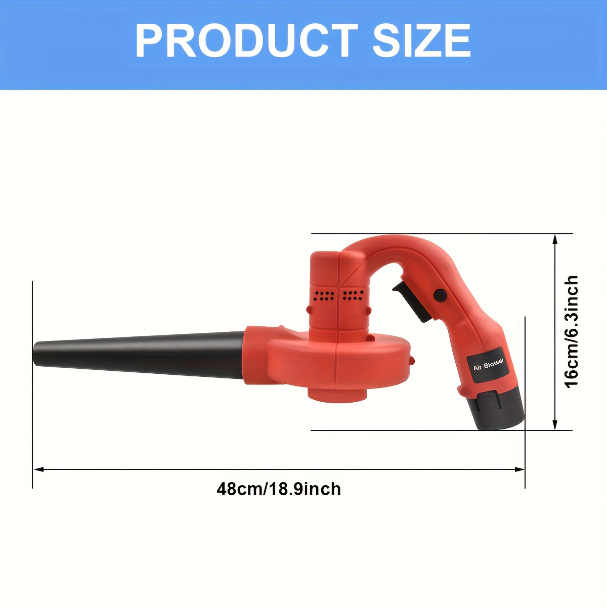 Cordless Electric Leaf Blower, Portable Blower, Small Corded Leaf Blower, Leaf  Vacuum Cordless With Bag, Leaf Blower Cordless With Battery And Charger Red  - Temu Mexico